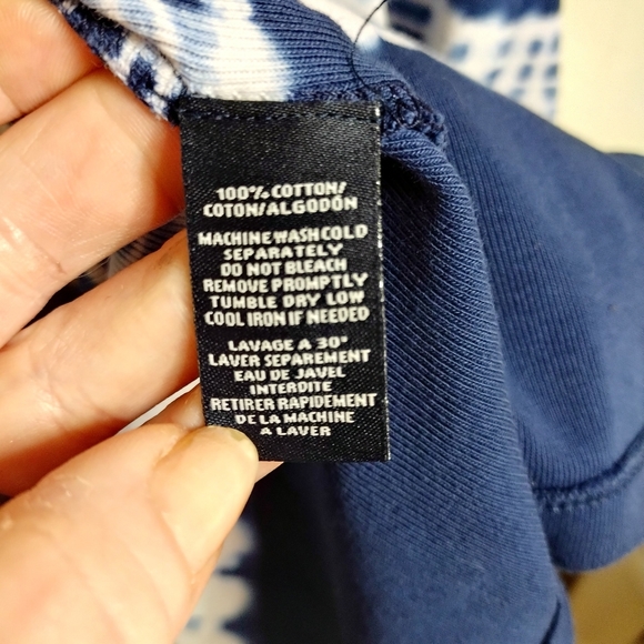 American Living Blue and White Tie Dye Dress - Picture 4 of 7